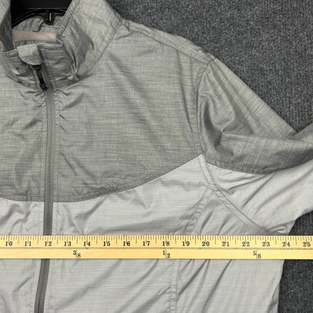 LL Bean Women's XL PET Jacket Long Sleeve Gray Two Tone Windbreaker Full Zip - Picture 9 of 12